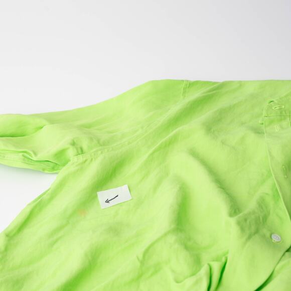 JW Anderson Draped Twisted Shirt in Green - Picture 12 of 13